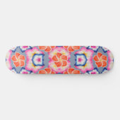 Tropisch Plumeria Flowers X Patroon Persoonlijk Skateboard (Horizontaal)