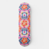 Tropisch Plumeria Flowers X Patroon Persoonlijk Skateboard (Voorkant)