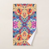 Tropisch Plumeria Spotted Flowers Tegel Pattern Bad Handdoek (Handdoek)