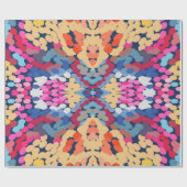 Tropisch Plumeria Spotted Flowers Tegel Pattern Cadeaupapier (Vlak)