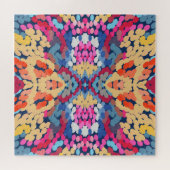 Tropisch Plumeria Spotted Flowers Tegel Pattern Legpuzzel (Horizontaal)