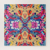 Tropisch Plumeria Spotted Flowers Tegel Pattern Legpuzzel (Verticaal)