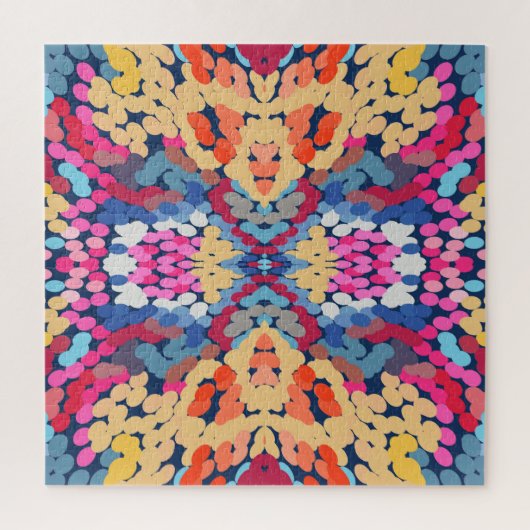 Tropisch Plumeria Spotted Flowers Tegel Pattern Legpuzzel (Verticaal)