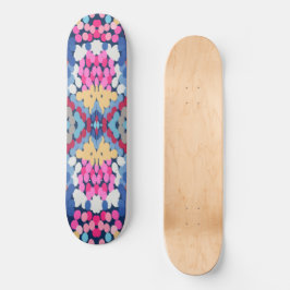 Tropisch Plumeria Spotted Flowers Tegel Pattern Persoonlijk Skateboard