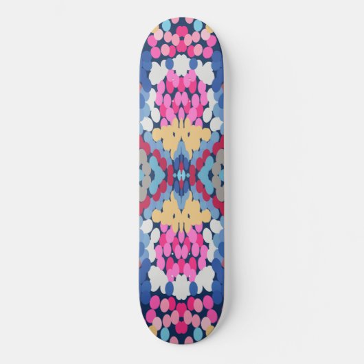 Tropisch Plumeria Spotted Flowers Tegel Pattern Persoonlijk Skateboard (Voorkant)