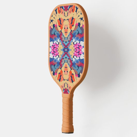Tropisch Plumeria Spotted Flowers Tegel Pattern Pickleball Paddle (Links)