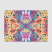 Tropisch Plumeria Spotted Flowers Tegel Pattern Tissuepapier (Voorkant)