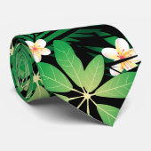 Tropisch plummeriebos stropdas (Opgerold)