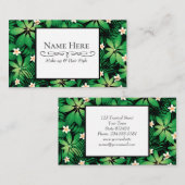 Tropisch plummeriebos visitekaartje (Voorkant / Achterkant)