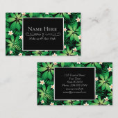 Tropisch plummeriebos visitekaartje (Voorkant / Achterkant)
