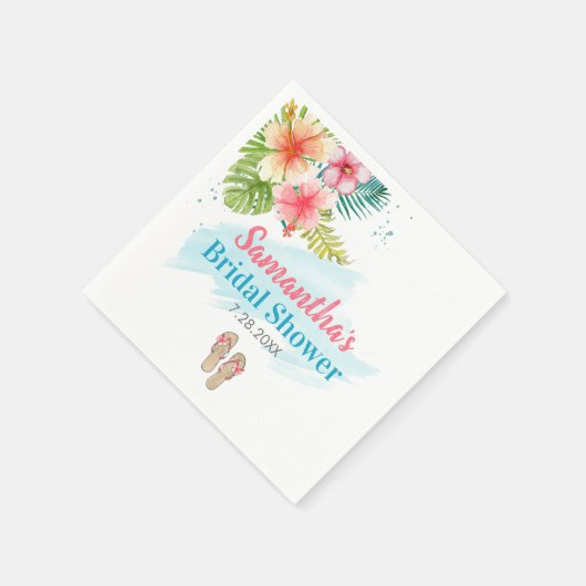 Tropisch Poolzijzomerse Vrijgezellenfeest Servet (Hoek)