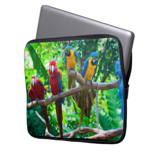 Tropisch projectieontwerp laptop sleeve