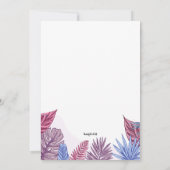 tropisch prom kaart (Achterkant)