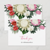 Tropisch ProtheevloerBaby shower Dank u wel Kaart (Voorkant / Achterkant)