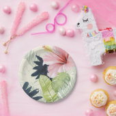 Tropisch Punch Collectie Papieren Bordje (Feest)