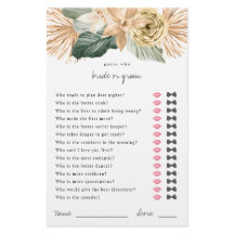 Tropisch Raad Wie Bruid of Bruidegom Bruiloftsspel