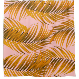 Tropisch realistische leest Pattern Trendy Mode C Douchegordijn