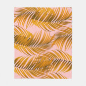 Tropisch realistische leest Pattern Trendy Mode C Fleece Deken (Voorkant)