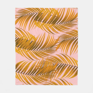 Tropisch realistische leest Pattern Trendy Mode C Fleece Deken