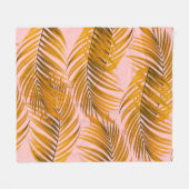 Tropisch realistische leest Pattern Trendy Mode C Fleece Deken (Voorkant (Horizontaal))