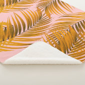 Tropisch realistische leest Pattern Trendy Mode C Sherpa Deken (3/4)