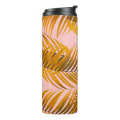 Tropisch realistische leest Pattern Trendy Mode C Thermosbeker (Gedraaid links)