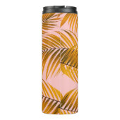 Tropisch realistische leest Pattern Trendy Mode C Thermosbeker (Achterkant)
