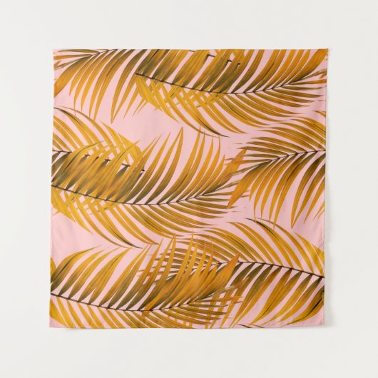 Tropisch realistische leest Pattern Trendy Mode C Wandkleed (Voorkant)