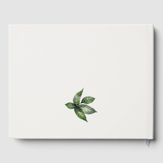 Tropisch regenwoud Aanraking Baby shower fauna Gastenboek (Achterkant)