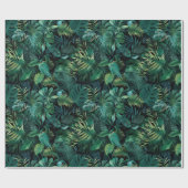 Tropisch regenwoud bladeren cadeaupapier (Vlak)