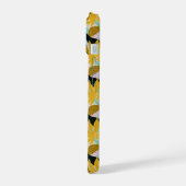 Tropisch regenwoud bladeren patroon iPhone 15 case (Linkerkant)