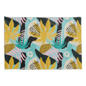 Tropisch regenwoud bladeren patroon kussensloop (Achterkant-Rechts)