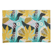 Tropisch regenwoud bladeren patroon kussensloop (Voorkant-Rechts)