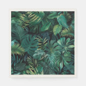 Tropisch regenwoud bladeren servet (Voorkant)