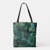 Tropisch regenwoud bladeren tote bag (Achterkant)