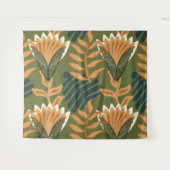 Tropisch regenwoud Floral Blossom Design Wandkleed (Voorkant (horizontaal))