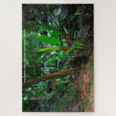Tropisch regenwoud Grenada Caraïben. Jigzaag Puz Legpuzzel (Verticaal)