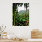 Tropisch regenwoud Hawaiian Poster (Keuken)