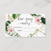 Tropisch regenwoud hoeveel snoepjes in de pot informatiekaartje (Voorkant)