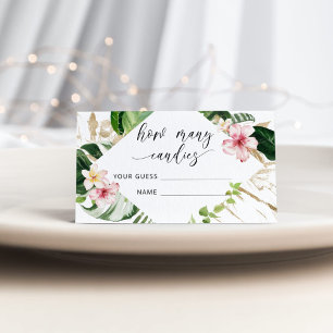 Tropisch regenwoud hoeveel snoepjes in de pot informatiekaartje