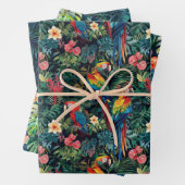 Tropisch regenwoud inpakpapier vel (In situ)