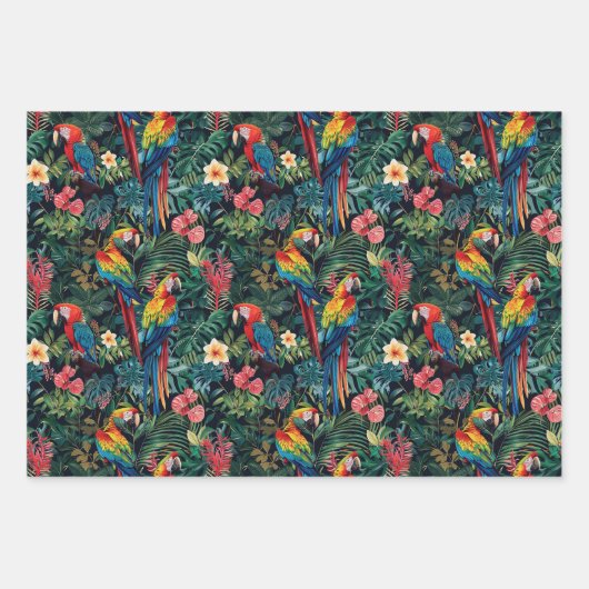 Tropisch regenwoud inpakpapier vel (Voorkant)