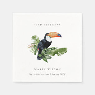 Tropisch regenwoud met aanraakgevoelige fauna elke servet