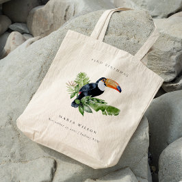 Tropisch regenwoud met aanraakgevoelige fauna elke tote bag