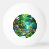 Tropisch regenwoud met bomen en bloemen pingpongbal (Voorkant)