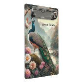 Tropisch regenwoud met pauw mini klembord (Schuin)