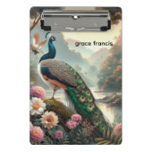 Tropisch regenwoud met pauw mini klembord (Voorkant)