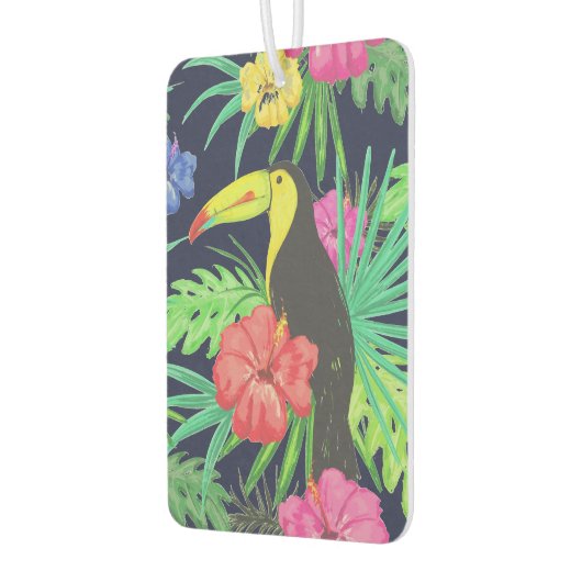 Tropisch regenwoud met tucan en bladeren luchtverfrisser (Links)