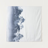 Tropisch regenwoud, mistig silhouet, Thailand Wandkleed (Voorkant (horizontaal))