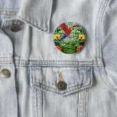 Tropisch regenwoud ronde button 5,7 cm (In situ)